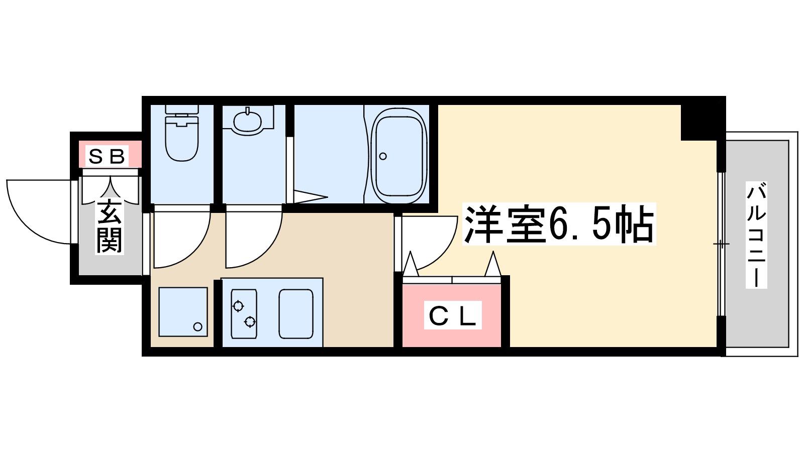 ARTIZA江坂(1K/3階)の間取り写真