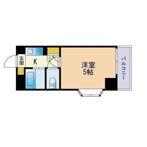 スタイルビュー高宮(1K/3階)の間取り写真