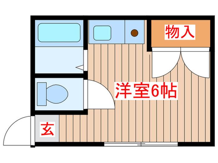 コーポ8443(ワンルーム/1階)の間取り写真