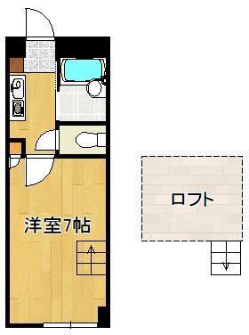 クレスト黒崎(1K/5階)の間取り写真