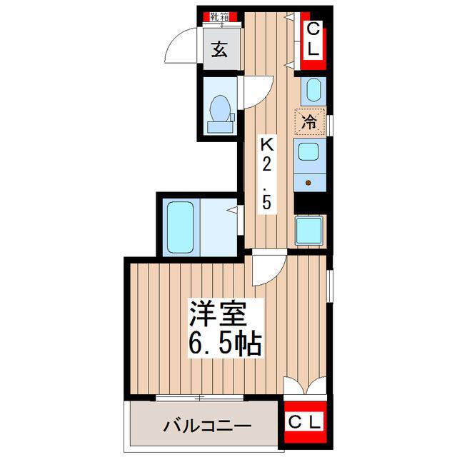 A-PEXGARDEN(1K/4階)の間取り写真
