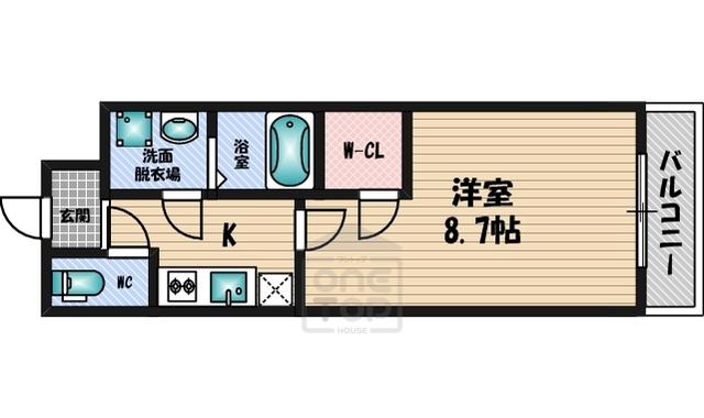 フジパレス吹田イースト2番館(1K/1階)の間取り写真