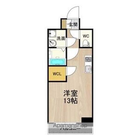 PHOENIX難波イースト(ワンルーム/9階)の間取り写真