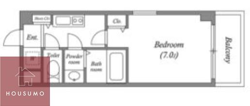 U RESIDENCE新大阪(1K/6階)の間取り写真