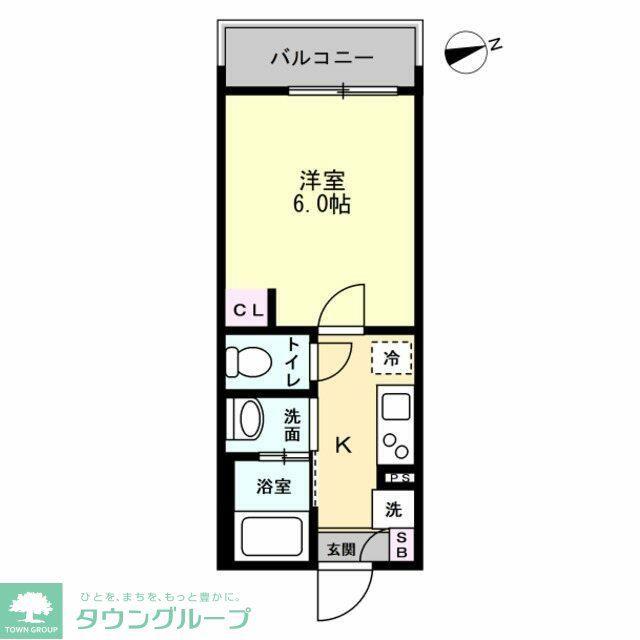 グランフィーカ岩槻(1K/3階)の間取り写真