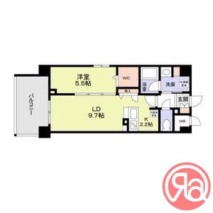 SUNNY PLACE(1LDK/6階)の間取り写真