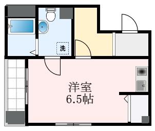 エヌエムセット(ワンルーム/2階)の間取り写真