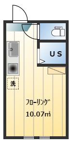 アーバンプレイス東高円寺III(ワンルーム/1階)の間取り写真