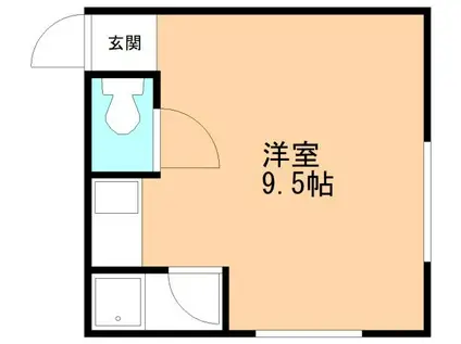 千歳ハイツ(ワンルーム/2階)の間取り写真