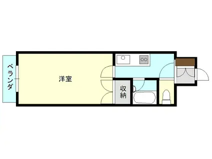 いとう仙 BTYPE(1K/8階)の間取り写真
