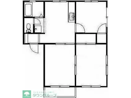 アーバンハイツYAMATO A(3DK/2階)の間取り写真