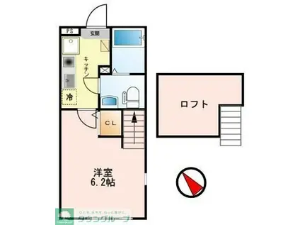 MACKENZIEPLACE(1K/1階)の間取り写真