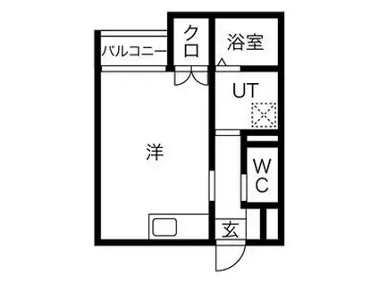 メゾン・ソレイユ名駅西(1K/2階)の間取り写真