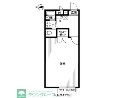 プレジールSEKITA(1K/2階)の間取り写真