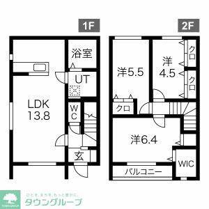 MERVEILLE III(3LDK/1階)の間取り写真