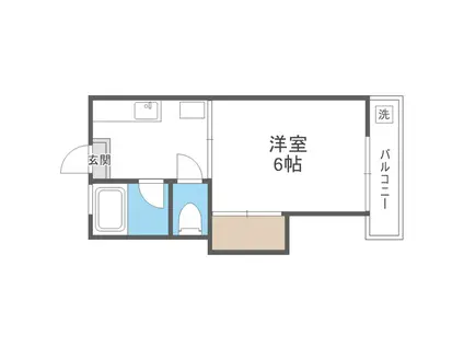 第7エクセルアーバン(1K/2階)の間取り写真