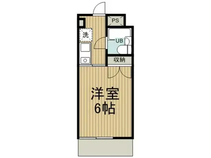 エスケイケイビル(ワンルーム/2階)の間取り写真