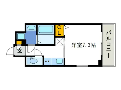 ワールドアイ大阪ドームシティ(1K/12階)の間取り写真