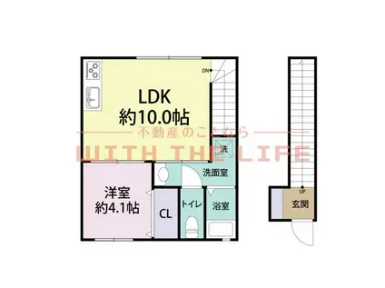 GRAND PRIX MAISON(1LDK/2階)の間取り写真