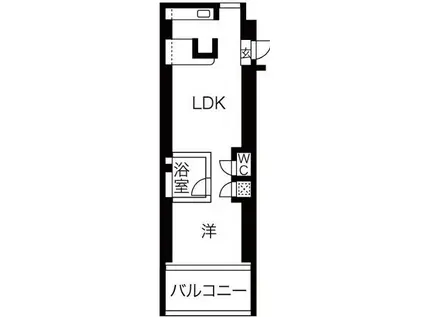 アクアプレイス大阪レジェンド(1SDK/9階)の間取り写真