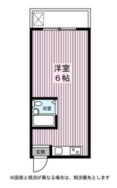 シェブロン第2ビル(ワンルーム/1階)の間取り写真