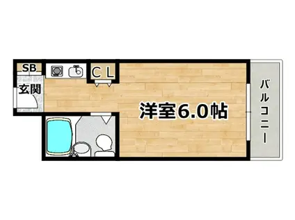 サニーMSコーポ福町(ワンルーム/7階)の間取り写真