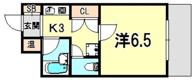 コーポ岡田(1K/2階)の間取り写真