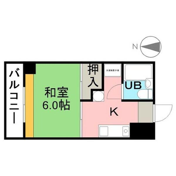 明和ビル(1K/3階)の間取り写真