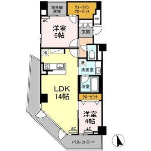 RESIDENCE TACHIBANA(2LDK/2階)の間取り写真