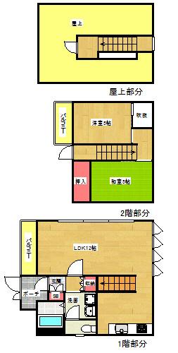 カーサアトレ(2LDK/5階)の間取り写真