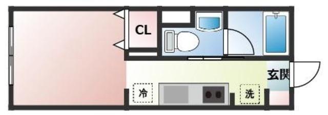 メゾン東陽桜台(ワンルーム/2階)の間取り写真