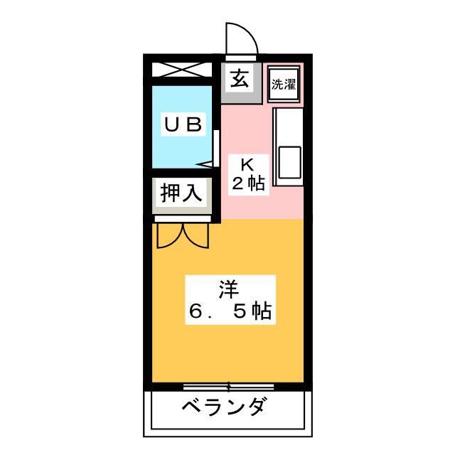 OMレジデンス西岐阜(1K/3階)の間取り写真