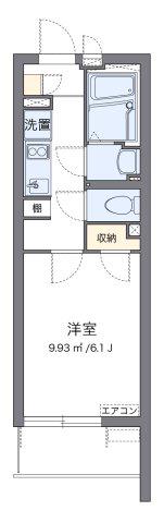 クレイノ太閤通(1K/1階)の間取り写真