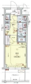 プレサンス新大阪ストリーム(1K/4階)の間取り写真