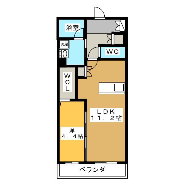 メゾンドニーム寿町(1LDK/5階)の間取り写真