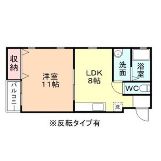NOISETTE(1LDK/1階)の間取り写真