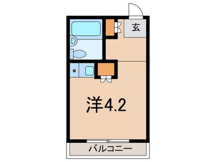 メルベーユ春日野II(ワンルーム/5階)の間取り写真