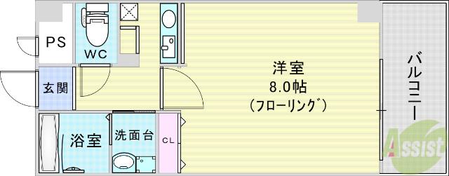 NLC新大阪(1K/5階)の間取り写真
