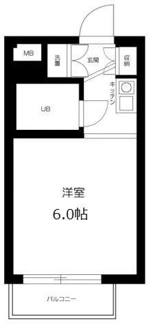 セントヒルズ西台第2(ワンルーム/2階)の間取り写真