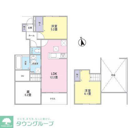ハウオリ・ララ(2LDK/1階)の間取り写真