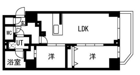 OAKLANCE錦糸町 TRADIS錦糸町 TRADIS錦糸町(2LDK/4階)の間取り写真