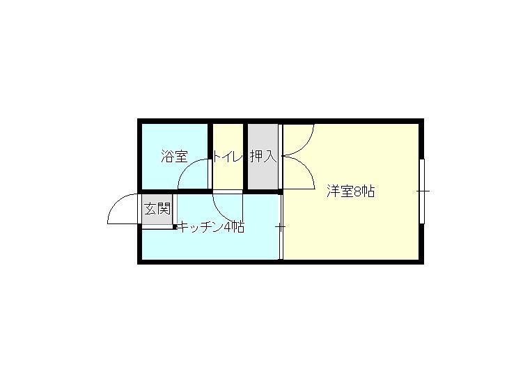 ノーウェアルーム城東(1K/2階)の間取り写真
