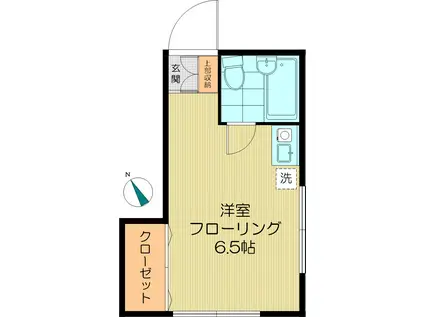 みやぎコーポ(ワンルーム/2階)の間取り写真