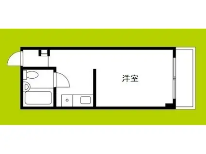 双福マンション(ワンルーム/2階)の間取り写真
