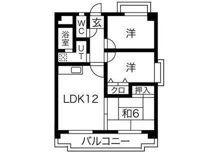 カサフェリスIII(3LDK/2階)の間取り写真