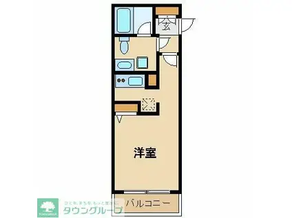 プライムアーバン学芸大学(ワンルーム/1階)の間取り写真