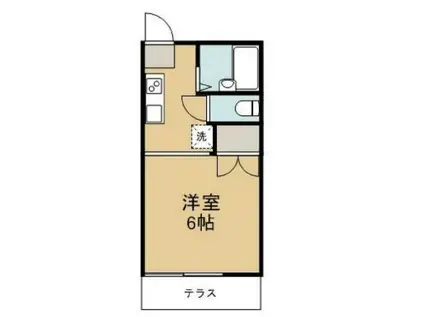 グレースユニット(1K/2階)の間取り写真