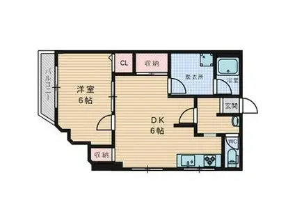 メゾンコーヤマ(1LDK/2階)の間取り写真