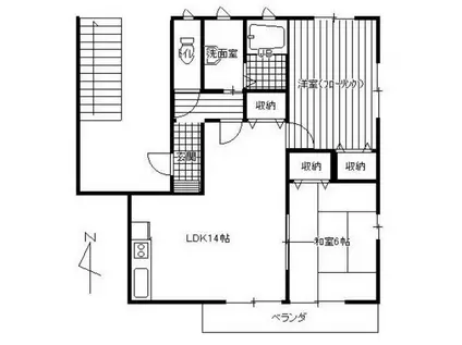 コーポヒロ NO.2(2LDK/3階)の間取り写真