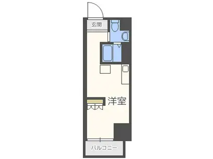 SK TOWER心斎橋イースト(ワンルーム/4階)の間取り写真